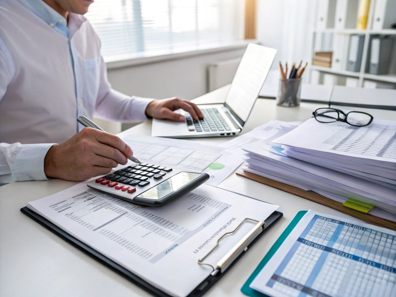 Profesional contable gestionando nómina y contabilidad en un sistema especializado