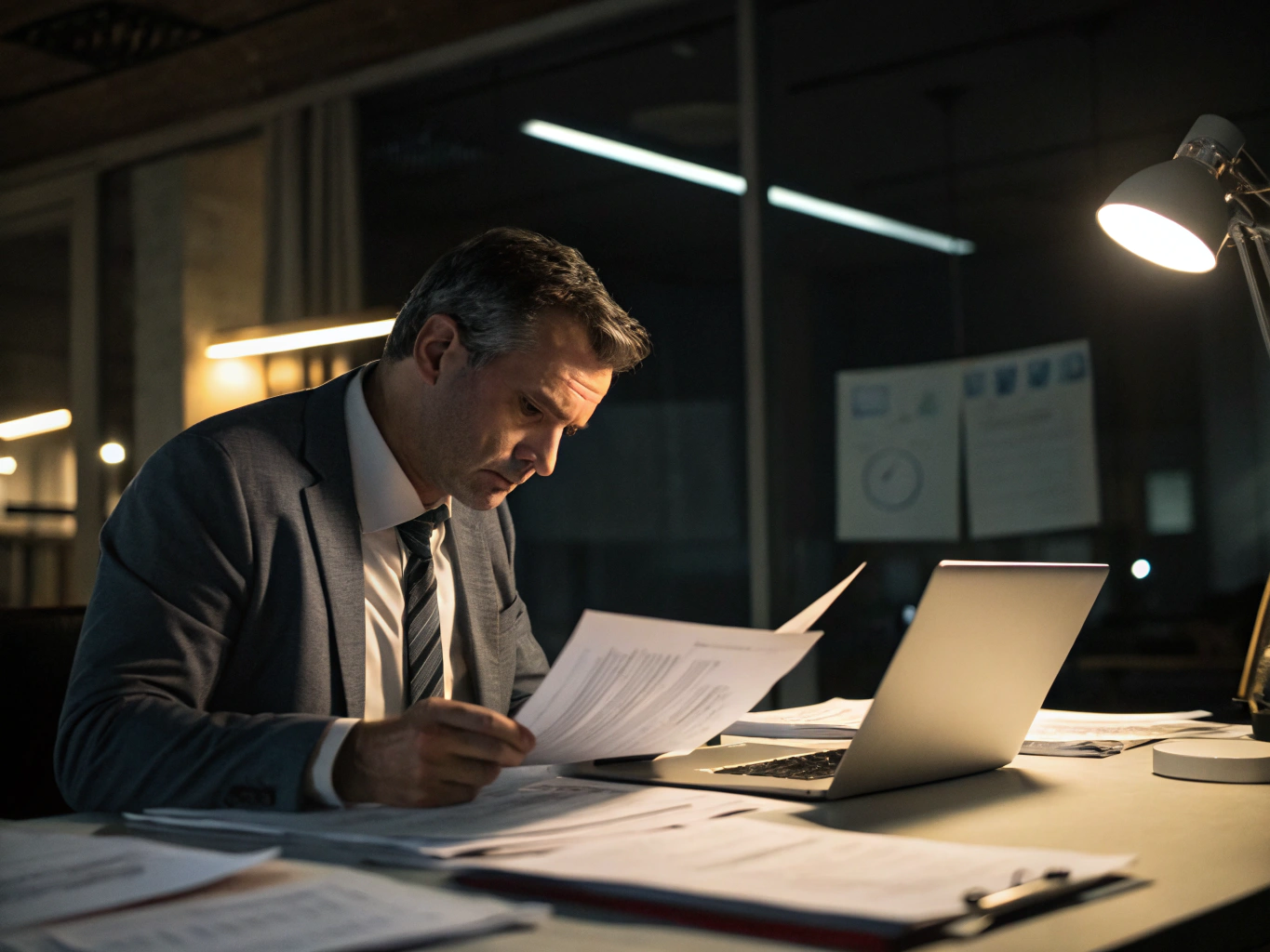 Contadores experimentados revisando balances contables en leasesoramos